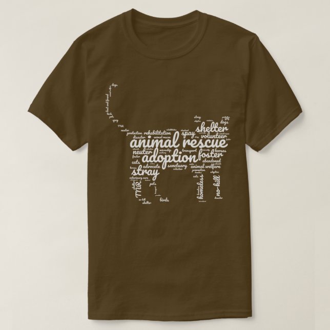 Tierschutzbegriff T-Shirt (Design vorne)