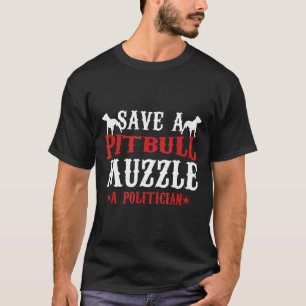 Tierschützer Pitbull Fan Hundebesitzer Rettet Eine T-Shirt