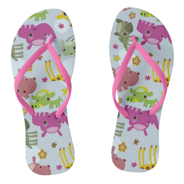 Tierschutzmuster Flip Flops (Fußbett)