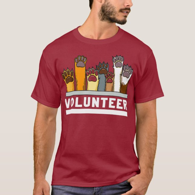 Tierschutztshirt, Volunteer, zur Rettung von Hunde T-Shirt (Vorderseite)