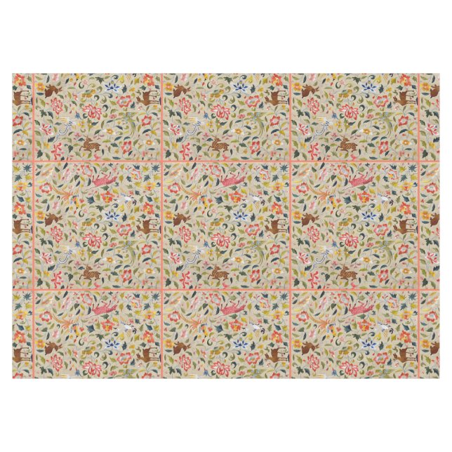 Tierseidenbestickerware Tischdecke (Vorderseite (Horizontal))