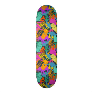 TierSilhouette-Muster Skateboard