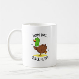 Tiersonnen quacken mich bis zum lustigen Duck Puff Kaffeetasse
