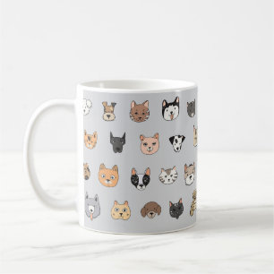 Tierspass: Hunde bei Katzen Doodle Mix Kaffeetasse