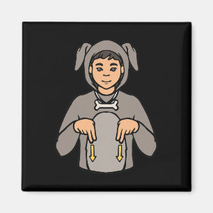 Tierstich der Hand Gesture Deaf Hörverlust Magnet