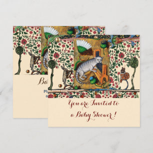 Tiersymphonie-Tiere spielen Orgel Baby Shower Einladung