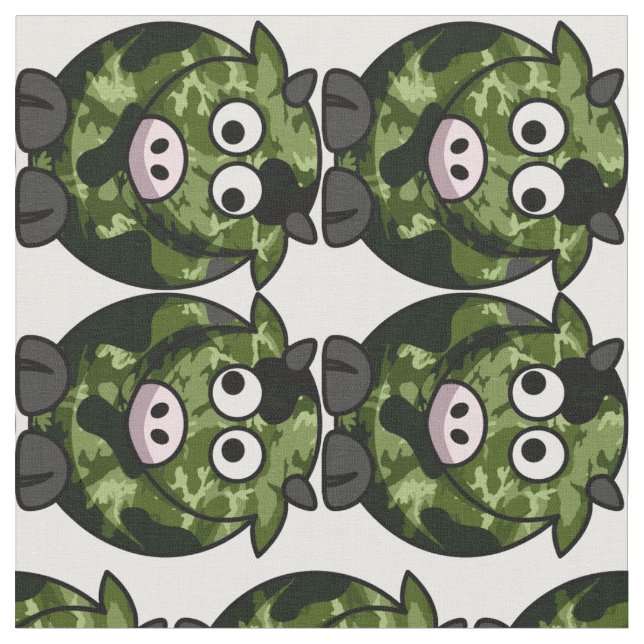 Tiertarnung schüchtert rosa Nasen ein Stoff (Nahaufnahme)