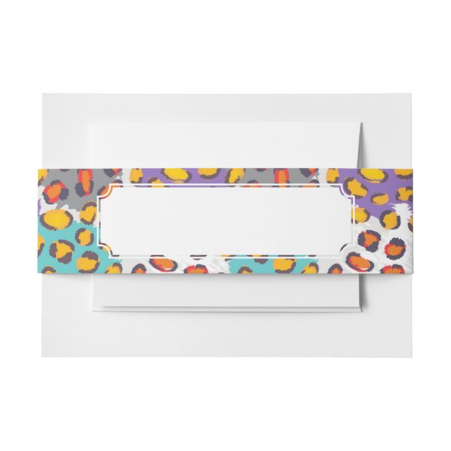 Tiertiermuster Einladungsbanderole (Vorderseite Beispiel)