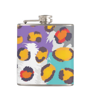 Tiertiermuster Flachmann