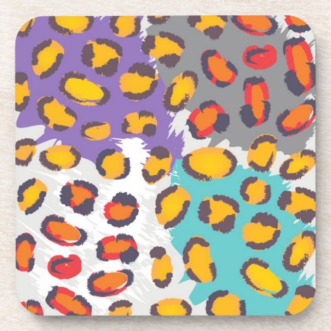 Tiertiermuster Untersetzer (Vorderseite)