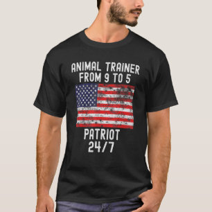 Tiertrainer Patrio Patriotic 4. Juli USA Fl T-Shirt