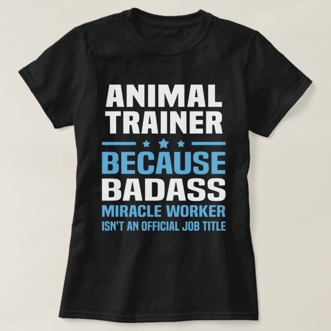 Tiertrainer T-Shirt (Design vorne)