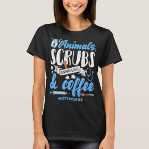 Tierversuche Gummi Handschuhe Kaffee Veterinär Ve T-Shirt