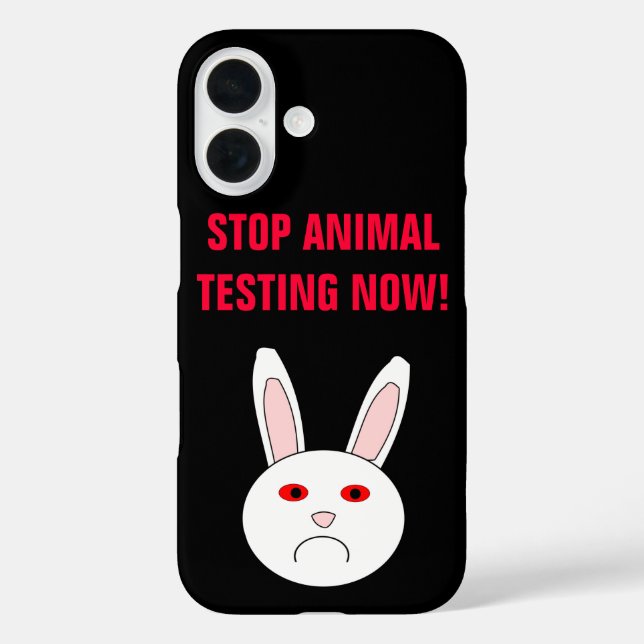 Tierversuche jetzt beenden iPhone-Fall Case-Mate iPhone Hülle (Rückseite)