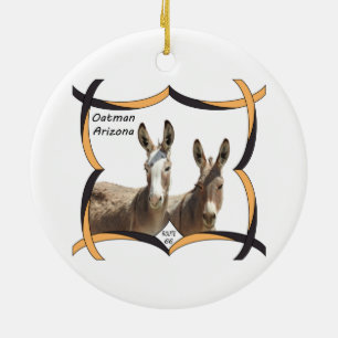 Tierverzierung, Esel, Oatman, Arizona Keramik Ornament
