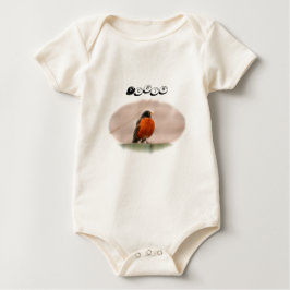 Tiervogel-Amerikaner Robin Baby Strampler