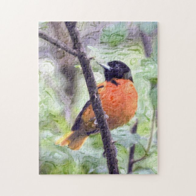 Tiervogel Baltimore Oriole Puzzle (Vertikal)