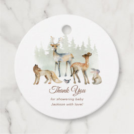 Tierwald Woodland Babydusche Geschenkanhänger