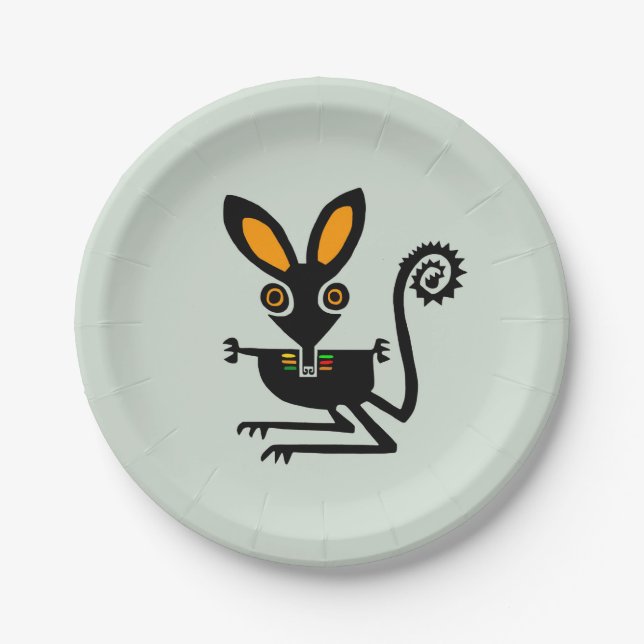Tierwelt - Niedliche BILBY - Tierfreund - Pappteller (Vorderseite)