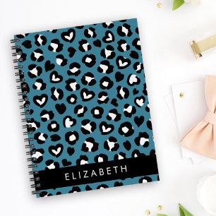 Tierwerbung, Blauer Leopard, Herz, Ihr Name Planer
