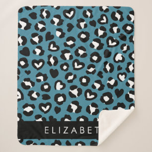 Tierwerbung, Blauer Leopard, Herz, Ihr Name Sherpadecke