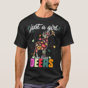 Tierwildwälder nur ein Mädchen, das Hirsche Aut Li T-Shirt