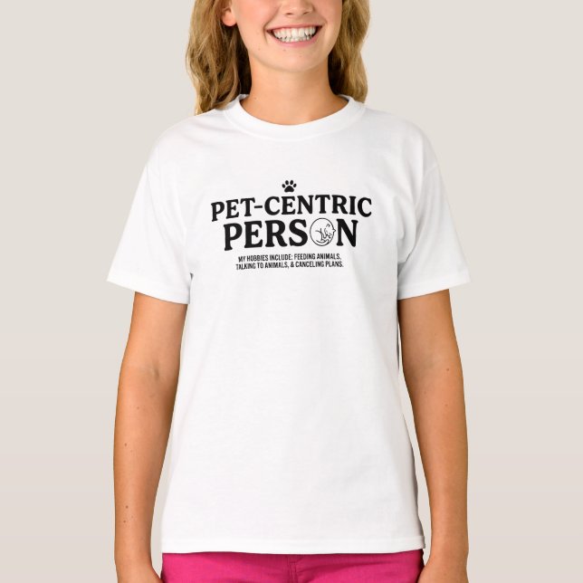 Tierzentrierte Person T-Shirt (Vorderseite)