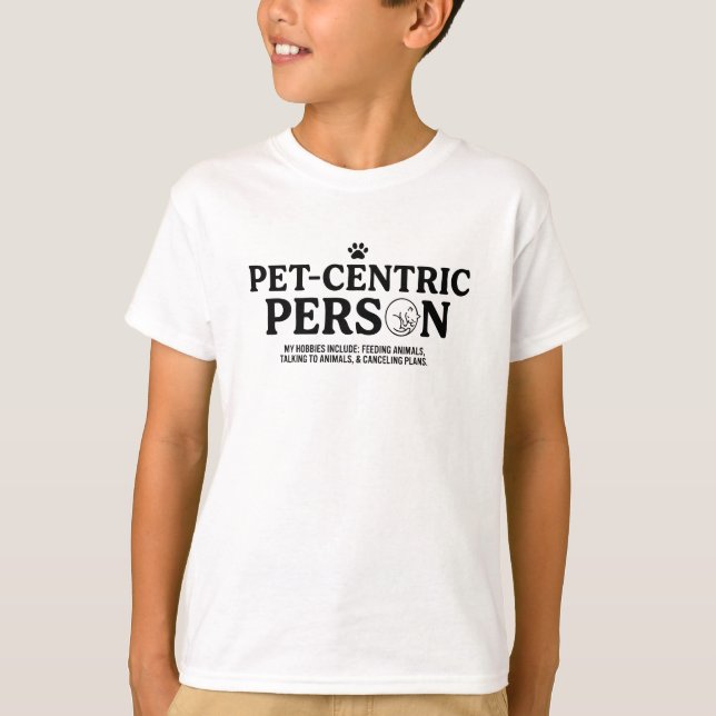 Tierzentrierte Person T-Shirt (Vorderseite)