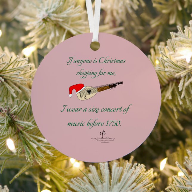 TIff Theorbo Weihnachts Shopping Ornament Aus Metall (InSitu)