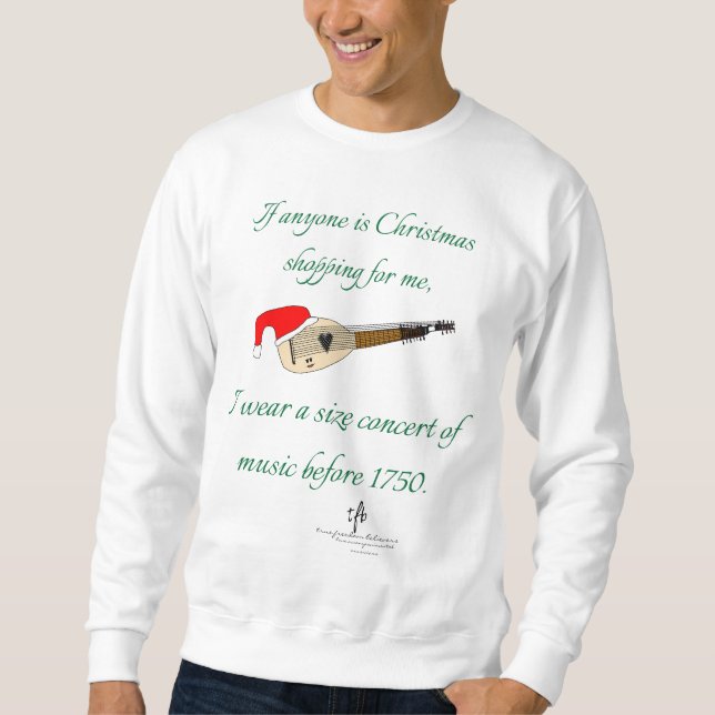 TIff Theorbo Weihnachts Shopping Sweatshirt (Vorderseite)