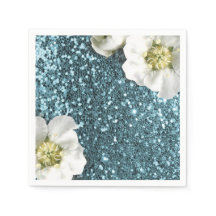 Tiffany Aqua Beach Blue Jasmine Glitzer Sequin