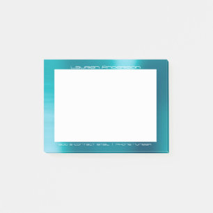 Tiffany Aqua White Office Custom Personalisiert Post-it Klebezettel