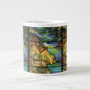 Tiffany-Buntglas-Hirsch-Jumbo-Mug Jumbo-Tasse