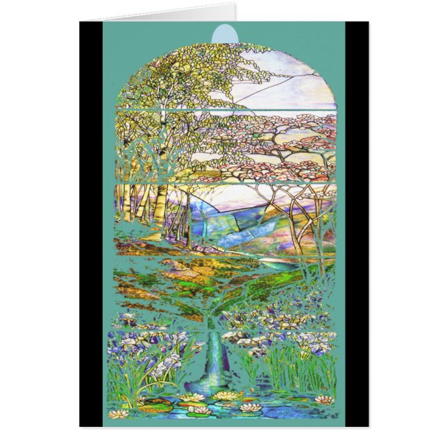 Tiffany-Buntglas-Karte (Vorne)