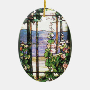 Tiffany-Buntglas-Natur-Verzierung Keramik Ornament