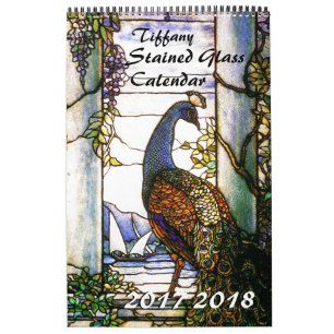 Tiffany-Buntglas-Naturkalender 2017 2018 Kalender