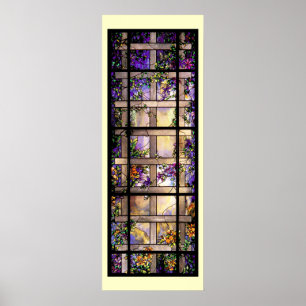 Tiffany-Buntglas-Rebe-Druck Poster