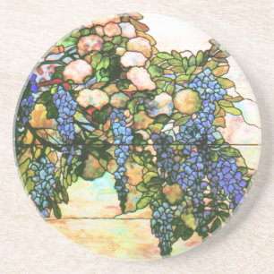Tiffany-Buntglasfenster Wisteria-Rebe Kunst Getränkeuntersetzer