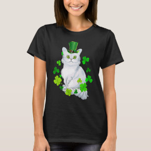 Tiffany Cat Kleeblatt Happy St Patrick's Day Cat T-Shirt