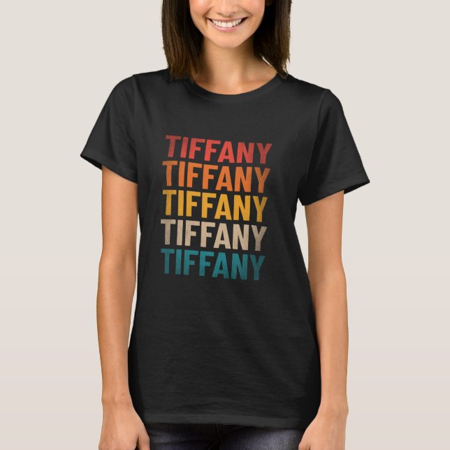 Tiffany First Name Shirt Vintag Tiffany Name (Vorderseite)