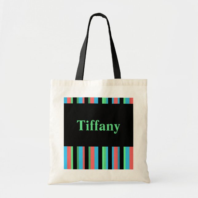 Tiffany Hübsch Strip Tote Bag Tragetasche (Vorne)