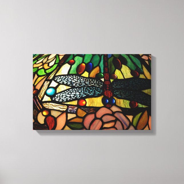 Tiffany Nah up verklebte Glashütte Leinwanddruck (Vorderseite)