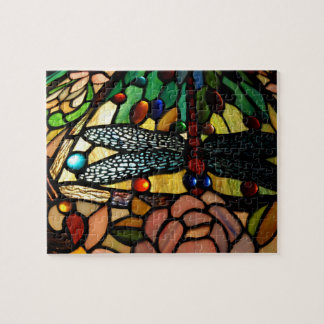 Tiffany naher hoher beflecktes puzzle