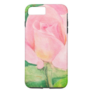 Tiffany Rose Aquarell auf iPhone Case