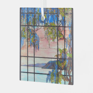 Tiffany-See und Wisteria-Glasfenster Ornament Aus Glas