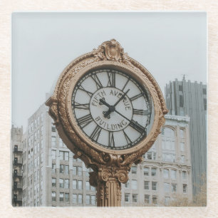 Tiffany Street Clock in New York Glasuntersetzer