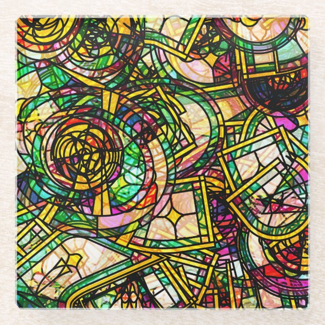 Tiffany Style Glasuntersetzer (Vorderseite)