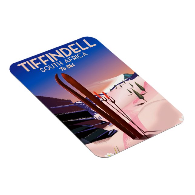 Tiffindell Südafrika Skiposter Magnet (Rechte Seite)