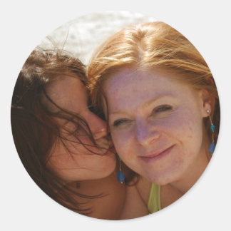 TiffKiss-SmSticker Runder Aufkleber