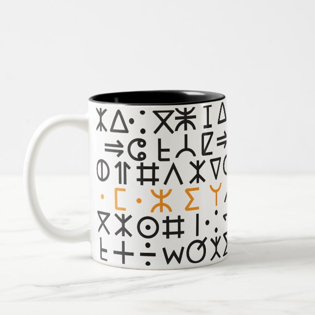 Tifinagh (Begriffsklärung) Zweifarbige Tasse (Links)